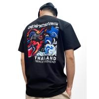 ราคา ขายร้อน A Star Thai Element Theme Racing Trend Leisure Cycling เสื้อยืดผ้าฝ้ายพรีเมี่ยม (43354786377)