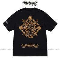 ราคา เสื้อยืดคอกลม Unisex คุณภาพสูง 200GSM ลาย Chome Hearts ขนาดไซส์ใหญ่ (41725781154)