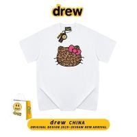 ราคา เสื้อยืดแขนสั้นสไตล์อเมริกันพิมพ์ลายเสือดาวและHello Kitty น่ารัก ใส่สบาย (24796932385)