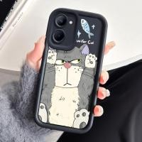 ราคา เคสสำหรับ Realme C33 เคสโทรศัพท์แมวน่ารักกันกระแทก (41856668077)