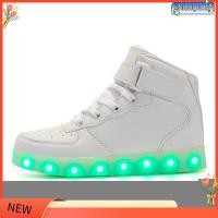 ราคา รองเท้าผ้าใบ มีไฟ Led แบบเรืองแสง ชาร์จ USB สําหรับเด็ก ไซซ์ 25 46 IE04 (53351447794)