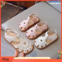 ราคา รองเท้าแตะหนัง ปักลายดอกไม้ หัวใจน่ารัก กันชน สําหรับเด็กผู้หญิง อายุ 2 8 ปี (40918875091)