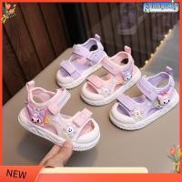 ราคา SUGE รองเท้าแตะเด็กผู้หญิงคูโลมิ ด้านล่างนุ่ม ป้องกันนิ้วเท้า รองเท้าเจ้าหญิงเด็กมีไฟ (27389785988)