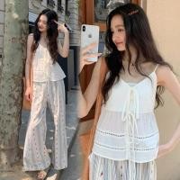 ราคา Korea Crop เสื้อสายเดี่ยว ลุคคุณหนูสุดๆ ดีเทลเรียบหรูดูแพง ใส่สบายสไตล์ พส เกาหลี Every day look ได้เลยค่าา (43058260767)