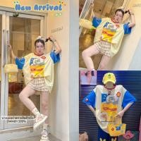 ราคา JIWA Oversize เสื้อโอเวอร์ไซส์ สกรีน Tom Jerry ดีเทลคือเริ่ด สกรีนลายทั้งตัว แมตช์ง่ายสุดๆ Tag JIWA แท้ควรมีติดตู้ค่าา (40202033619)