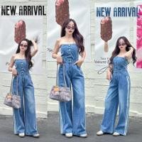 ราคา Denim WG ชุดจั้มเกาะอกยีนส์ขายาว งานเย็บแถบข้าง ดีเทลน่ารักสุดๆ กระดุมใช้งานได้จริง เนื้อผ้ายีนส์ฟอก ลุคนี้ห้ามพลาดค่า (40152406890)