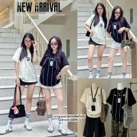 ราคา 2Tone WG WE เสื้อยืด ทรงโอเวอร์ไซส์ ลายริ้วสกรีนตัวเลข 9 ดีเทลสวยจึ้ง งานผ้านิ่มใส่สบาย Tag WG WE Everyday look (40003558007)