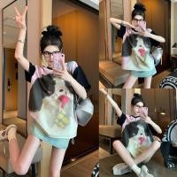 ราคา Korea Oversize เสื้อโอเวอร์ไซส์ สกรีนลายน้องหมาสไตล์เกาหลี งานสกรีนฝังเนื้อผ้า ผ้านิ่มม๊าก งานป้ายร้านต้องมีค่าา (25575835363)