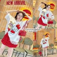 ราคา Kitty Oversize เสื้อโอเวอร์ไซส์ สกรีนลาย Kitty โบว์3D ดีเทลน่ารักมาก ใส่เป็นเสื้อหรือเดรสก็ได้ แมตช์ง่ายทุกลุค (25121006540)