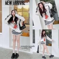 ราคา Mickey Oversize เสื้อทรงโอเวอร์ไซส์ สกรีนลายมิกกี้ ดีเทลมีฮู้ดแขนติดโบว์ ใส่แบบเก๋ๆ สไตล์เกาหลี เนื้อผ้าบางเบาใส่สบาย (24208935376)