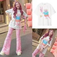 ราคา Korea Oversize เสื้อโอเวอร์ไซส์ สกรีนลายภาพวาด สไตล์เกาหลี (25516126249)