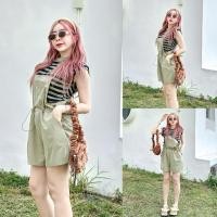 ราคา ชุดเซ็ทเอี๊ยมกางเกงขาสั้น ชุดเอี๊ยม Set 2 ชิ้น (24614466680)