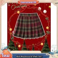 ราคา ริโคนนี คริสต์มาสปีใหม่ผลิตภัณฑ์ใหม่สาวกระโปรงจีบกระโปรงครึ่งความยาวเด็ก เจเค กระโปรงคริสต์มาสเด็กกระโปรงลายสก๊อตสีแดงกระโหลกสไตล์กระโปรงจีบ (51201762052)