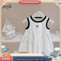ราคา Girls South Korea Children s Clothing Dress2024Summer New Little Girl Temperament Advanced Stitching Sleeveless Vest (26292488386)