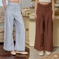 ราคา DAILYLOOK SM Tarte pants กางเกงผ้าขายาวทรงกระบอกเอวสูง มีระบายรอบเอวและปลายขา (42957418034)