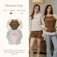 ราคา DAILYLOOK SM Macaron top เสื้อทูโทนแขนยาว เพิ่มความน่ารักด้วยระบายลูกไม้เล็กๆตรงคอ (42157413694)