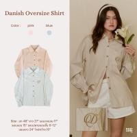 ราคา DAILYLOOK SM Danish oversize shirt เสื้อเชิ้ตทรง oversize ลายทาง ปักตัว D (25145361209)