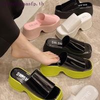 ราคา รองเท้าแตะ ส้นตึก พื้นหนา สําหรับผู้หญิง (29368257772)