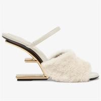 ราคา รองเท้าส้นสูง เปิดนิ้วเท้า ประดับขนเฟอร์ แฟชั่นสไตล์เกาหลี สําหรับผู้หญิง ไซซ์ 34 40 (48601094739)