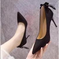 ราคา อัตราการซื้อ 6 2025 สไตล์ใหม่ทั้งหมดตรงกับสาวฝรั่งเศสรองเท้าส้นสูง อิน อินเทรนด์ชี้นิ้วเท้าปากตื้นรองเท้ากริชสไตล์นางฟ้ารองเท้าแต่งงานผู (47852021484)