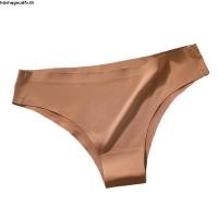 ราคา TENIKA กางเกงในจีสตริง เซ็กซี่ Ice Silk กางเกงในไร้ขอบ Thong Panties กางเกงชั้นในสตรีเอวต่ำ 3pcs (54901607188)