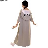 ราคา ชุดมาสคอต ชุดนอน น่ารักฉลามน้อย nightdress สาวใหม่ตลกปาร์ตี้การ์ตูนมีฮู้ดชุดนอนหลวมกระโปรงยาวเลานจ์ชุดฤดูร้อน (44952273732)