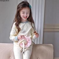 ราคา ชุดนอนเด็กผู้หญิงลายการ์ตูนน่ารัก ชุดสองชิ้นผ้านุ่มใส่สบาย ให้ความอบอุ่นในบ้าน (42026863055)