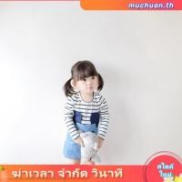 ราคา Spring Autumn Cotton Dress for 2 8 Years Girls 2021 Long Sleeve Stripe Children Princess Dresses Girl Cute Denim Long Clothing (58150426790)
