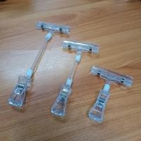 ราคา ที่หนีบป้ายราคา แบบใส ปรับได้ ตัวหนีบป้ายข้อความหรือราคาสินค้า คลิปหนีบป้ายราคา Billboard Clip (27258021976)