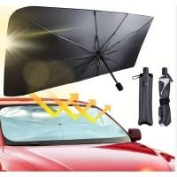 ราคา ร่มกันแดดในรถ ร่มบังแดดหน้ารถ ที่บังแดดในรถยนต์ สะท้อนแสงแดด ป้องกัน UV มาพร้อมกระเป๋า (42419147211)