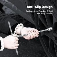 ราคา ประแจบล็อกตัวที T ประแจบล็อก ประแจตัวทีเบอร์ 8 10 12 14 ยาว 290 mm เหล็ก CRV (40919355822)