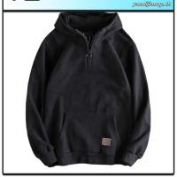 ราคา 2025ใหม่ฤดูใบไม้ร่วงผู้ชายเวอร์ชั่นเกาหลีกึ่งซิปอบอุ่นโปโลคอยางแขนไมโครยืดหยุ่นเสื้อกันหนาวหมวก (51751488179)