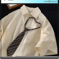 ราคา เสื้อเชิ้ตแขนสั้น คอปกตั้ง พร้อมเนคไท สีพื้น แบบทันสมัย สําหรับผู้ชาย (50301199544)