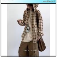 ราคา SUIKONE ซุยโคเนะ ญี่ปุ่นย้อนยุคลายสก๊อตเสื้อคลุมด้วยผ้าฤดูใบไม้ร่วงผู้ชายและผู้หญิงสไตล์วิทยาลัยเสื้อเชิ้ตแขนยาวหลวม (44902394931)