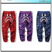 ราคา ใส่ถนนญี่ปุ่น BAPE สไตล์ร้อนหัวฉลาม Ape Head กางเกง 3D พิมพ์เสื้อกันหนาว Sweatpants กางเกงกีฬาลําลอง (44472575879)