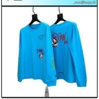 ราคา 5W6P Chrome Hearts 2024Autumn Casual Loose Letter Graffiti Long Sleeve Terry Print Sweatshirt Top for Men (42476837358)