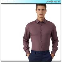 ราคา G2000 เสื้อเชิ้ตผู้ชายสีดำกระดุมขาว เสื้อเชิ้ตทำงานผู้ชายทรง SMART FIT ไม่มีกระเป๋า (50701447747)