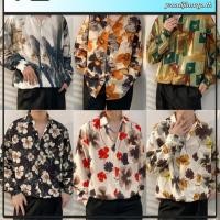ราคา เสื้อเชิ้ตแขนยาวลําลอง พิมพ์ลาย ทรงหลวม ขนาดใหญ่ สไตล์เกาหลี ฮิปฮอป สําหรับผู้ชาย และนักเรียน (28275679354)