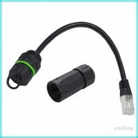 ราคา Star RJ45 ชุดขั้วต่อกันน้ํา CAT6 Ethernet Connector 8P8C ตัวเชื่อมต่อพอร์ตคู่ (56800895313)