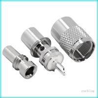 ราคา Star Connector UHF ปลั๊กตัวผู้ PL259 Solder RG8X RG59 RG8 สายสีเงิน (43372886929)