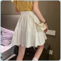 ราคา กระโปรงพลีท ทรงเอ เอวสูง สีขาว แฟชั่นฤดูร้อน สําหรับผู้หญิง (40774964018)