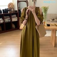 ราคา Dress Oversize ชุดแม็กซี่เดรส เปิดไหล่ แขนสั้น ทรงหลวม พลัสไซซ์ เซ็กซี่ รับน้ําหนักได้ 150 กก สีดํา แฟชั่นฤดูร้อน สําหรับผู้หญิง (48902268769)