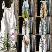 ราคา ชุดจั๊มสูท ขากว้าง ทรงหลวม พิมพ์ลายดอกไม้ สไตล์วินเทจ สําหรับผู้หญิง (26318372266)