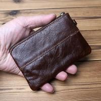 ราคา กระเป๋าใส่เหรียญหนังแท้ Cowhide สไตล์เรโทร มือทำ Ultra thin สำหรับท่านชายและท่านหญิง (48601039647)