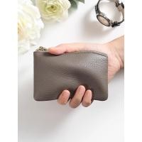 ราคา กระเป๋าใส่เหรียญหนังแท้ผู้หญิงขนาดใหญ่ ความจุกระเป๋าสตางค์หนังลูกวัวซิปที่สําคัญยากที่เรียบง่ายนักเรียนกระเป๋าใส่เหรียญขนาดเล็ก (56501014834)