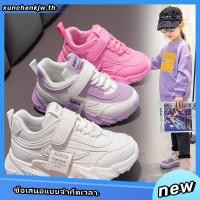 ราคา SUGE ขนาด 26 37 รองเท้าเด็กผู้หญิงโต รองเท้าผ้าใบเด็ก ป้องกันการลื่นไถล สีชมพู นักเรียน (42520491382)