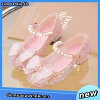 ราคา Karkaa รองเท้าส้นสูง พื้นนิ่ม ประดับคริสตัล พลอยเทียม สไตล์เจ้าหญิง แฟชั่นฤดูใบไม้ผลิ และฤดูใบไม้ร่วง สําหรับเด็กผู้หญิง GGX (27820911616)