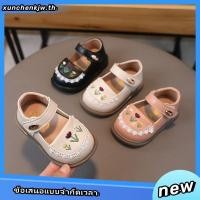 ราคา รองเท้าแตะ หนังนิ่ม ปักลายดอกไม้ กันลื่น สไตล์วินเทจ สําหรับเด็กผู้หญิง อายุ 0 6 ปี (26370886765)