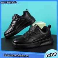 ราคา รองเท้าผ้าใบลําลอง สีขาว สีดํา สําหรับเด็กนักเรียนประถม ลดราคา (27323102354)