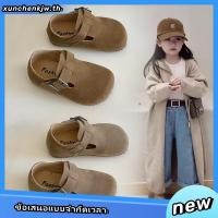 ราคา เด็ก Birkenstock รองเท้าฤดูใบไม้ผลิฤดูใบไม้ร่วงหญิงรองเท้าหนังชายรองเท้า Soft Soled Peas รองเท้าเกาหลีรุ่นเด็ก All Match รองเท้า (26290909515)